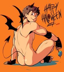 ass halloween holidays male male_only mondoart muscular_male nude