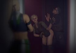 behind_door blonde_hair cassie_cage cucked_by_daughter cuckold cuckquean daughter doggy_style father father_and_daughter hiding_sex incest johnny_cage mortal_kombat mortal_kombat_11 mortal_kombat_1_(2023) ntr oedy69 partially_clothed sfm sonya_blade source_filmmaker sunglasses tagme