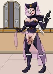 1girls adepta_sororitas artist_request female female_only gun imperium_of_man lasgun looking_at_viewer ordo_famulous sex_toy sister_of_battle solo solo_female tagme_(artist) vibrator warhammer_(franchise) warhammer_40k