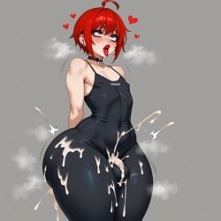 ai_generated big_ass emo femboy penis_bulge wide_hips