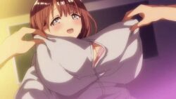 1girls animated animated_gif big_breasts bonyuu-chan_wa_dashitai breasts female gif groping huge_breasts nipple_pinch nipple_play nipples sakurazawa_tomomi t-rex_(animation_studio) tagme tagme_(artist)