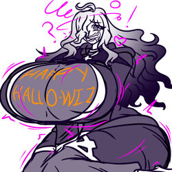 ass_expansion big_breasts breast_expansion breasts clothed clothing fully_clothed game_freak halloween hex_maniac huge_ass huge_breasts hypnosis kono_subarashii_sekai_ni_shukufuku_wo! large_breasts long_hair nintendo open_mouth pokemon robe sketch solo solo_female thick_thighs transformation wiz_(konosuba) zarvex3