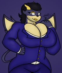 1female big_breasts breasts cleavage female female_only furry furry_female furry_only huge_breasts irawolfe tagme thick_thighs wide_hips