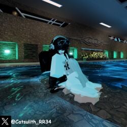 1boy 1girls 3d ball_sucking blowjob catsulithr34 collaboration nude pool roblox roblox_avatar roblox_studio robloxian self_upload tagme