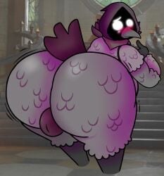 ass_focus backsack bubble_butt bubble_butt_(male) corvid corvus_(fortnite) corvus_(genus) crow fortnite fortnite:_battle_royale huge_ass huge_butt male non-human toony unknown_artist