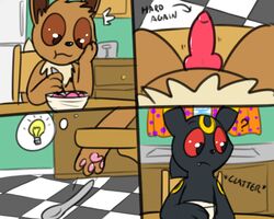 2021 brother brother_and_sister comic duo eevee eeveelution female genitals incest male nintendo penis pokémon_(species) pokefound pokemon sibling sister umbreon video_games