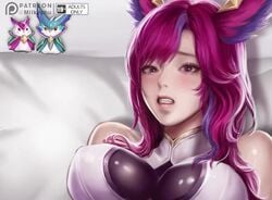 1boy 1girls anal animated ass big_breasts big_penis cum cum_inside fangs large_penis league_of_legends longer_than_30_seconds longer_than_one_minute maledom milkychu moaning penis pussy pussy_juice sex sound spread_legs star_guardian_series star_guardian_xayah video voice_acted xayah