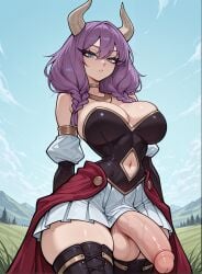 1futa 1futanari ai_generated ass aura_(sousou_no_frieren) belly_button big_ass big_breasts big_butt big_hips big_penis blue_eyes boots breasts cleavage clothed demon demon_girl demon_horns dick dickgirl emotionless eyebrows eyelashes frieren_beyond_journey's_end futa_only futanari grass grin grinning grinning_at_viewer hair hands-free huge_cock indoors lips long_hair looking_at_viewer makeup narrow_waist narrowed_eyes nose outside penis plain_background purple_hair seducing seductive seductive_eyes seductive_gaze seductive_look seductive_mouth seductive_pose seductive_smile sky smile smile_at_viewer smiley_face smooth_balls smooth_penis smooth_skin solo solo_dickgirl solo_focus solo_futa solo_futanari sousou_no_frieren testicles thighhighs thighs valley velfur_(artist)
