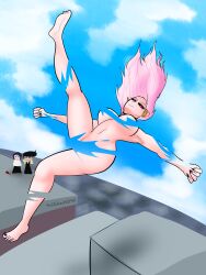 1girls artist_name artist_upload big_breasts black_eyes choker city earrings female funny_face hair highest_cursed_energy_output jane_juliet jujutsu_kaisen light-skinned_female light_skin long_hair looking_at_viewer looking_up naked naked_female navel nude nude_female pink_hair polisilver posing pussy ryu_ishigori self_upload smile thighs twitter_link twitter_username uro_takako yuta_okkotsu