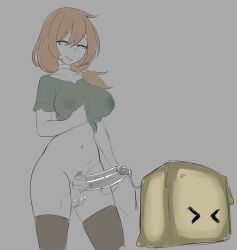 1futa after_sex alex_(minecraft) ater18 balls boobs breasts cock cum dick eyebrows_visible_through_hair futanari genitals hair_between_eyes hourglass_figure minecraft monochrome navel no_panties penis semen simple_background sketch slime_penetrated sulfur_cube_(minecraft) testicles thighhighs tits trans_woman transfem transgender