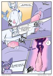 anthro blue_body blue_eyes blue_fur comic comic_page conditional_dnp corruption duo english_text female female_penetrated fur genitals hi_res inkbunny_username internal male male/female male_penetrating male_penetrating_female page_42 page_number parasite penetration penis pink_eyes pink_penis purple_body purple_fur pussy ryoku ryoku_(character) sex vaatari vaginal_penetration white_body white_fur