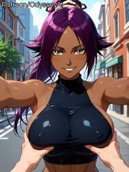 shihouin yoruichi from bleach by odysseyai