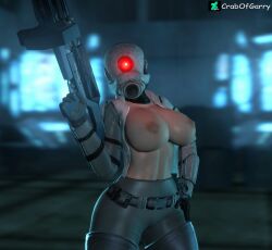 3d 3d_(artwork) ar2 assassin assault_rifle cleavage combine_assassin_(half-life_series) crabofgarry deviantart_username emotionless emotionless_female erect_nipples half-life_(series) half-life_2 half-life_2_beta hand_on_hip heavenly_body huge_breasts indifferent leggings mature_woman mind_control source_filmmaker tactical_belt text uncaring_female valve voluptuous_female watermark wide_hips