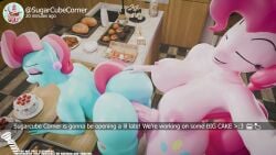 3d 3d_animation 4k anal anal_sex animated anthro anthro_on_anthro anthro_penetrated athletic_female athletic_futanari blender caption cup_cake_(mlp) doggy_style friendship_is_magic futa_only futanari horsecock humping looking_at_viewer mrs._cake_(mlp) my_little_pony pinkie_pie_(mlp) screwingwithsfm sex tagme video