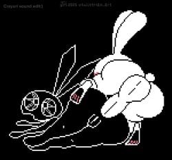 1boy 1girls anal anal_sex animated anthro anthro_on_anthro anthro_penetrated anthro_penetrating anthro_penetrating_anthro ass_expansion balls black_body bodily_fluids crossover cum cum_in_ass cum_inflated_butt cum_inside cumflated_belly cumflation cute eye_contact female female_penetrated from_behind from_behind_position genital_fluids genitals inflation lagomorph leporid looking_at_another male male/female male_penetrating male_penetrating_female mammal max_(sam_and_max) penetration penis rabbit sam_and_max sex sound sound_edit sound_effects suprised tagme tail throbbing throbbing_balls toilet_man vib-ribbon vibri video video_games white_body