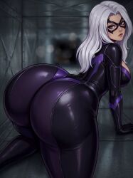1girls 2020s 2026 2026s ai_generated ass ass_focus black_cat_(marvel) cat_burglar coreia face_mask fair_skin fair_skinned_female felicia_hardy female_focus female_only giant_butt giant_buttocks gigantic_ass inside_vent jpg looking_at_viewer looking_back marvel marvel_comics massive_ass massive_butt massive_buttocks solo solo_female solo_focus spider-man_(series) twitter_link ventilation_shaft voluptuous voluptuous_body voluptuous_female white_hair