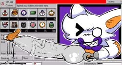 ambiguous_gender anthro balls big_balls big_penis bodily_fluids dripping five_nights_at_freddy's five_nights_at_freddy's_world five_nights_at_frickbears genital_fluids genitals huge_cock hyper hyper_genitalia hyper_penis lolbit_(fnaf) male male/male nevescommander penis precum precum_drip scottgames small_but_hung solo vein