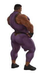 1boy abs armpit_hair ass ass_focus balls bara biceps big_ass birthmark black_hair blush bodybuilder bulge cheetah_print chest_hair dark-skinned_male dark_skin flaccid g-string hairy hairy_armpits hairy_legs hairy_male hairy_thighs huge_bulge hyper hyper_balls hyper_genitalia hyper_muscles hyper_penis hyper_testicles kuromine_hiraya leg_hair male male_focus male_only muscles muscular muscular_arms muscular_ass muscular_back muscular_legs muscular_male muscular_thighs nipples pecs penis smile solo solo_male testicles thick_ass thick_eyebrows thick_penis tight_clothes tight_clothing tight_fit tight_pants tight_shirt veins veiny_penis yaoi yuatari