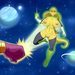 2021 alien anthro areolae assisted_exposure breasts dc dc_comics duo enf erect_nipples exposed exposed_nipples exposed_pussy female female_focus genitals gorius_karkum green_lantern green_lantern_(series) green_lantern_ring hi_res huge_breasts large_areolae large_nipples lonbluewolf male navel nipples nude pussy red_sclera scales sinestro sinestro_corps solo_focus space teeth wide_hips yellow_body yellow_lantern yellow_scales