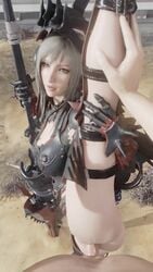 1boy 1girls 3d 9:16 animated aranea_highwind audiodude final_fantasy final_fantasy_xv green_eyes grey_hair lazyprocrastinator light-skinned_male light_skin looking_at_viewer male_pov medium_breasts pale-skinned_female pale_skin penis pov sex shorter_than_30_seconds sound splits standing standing_on_one_leg standing_split tagme vaginal vertical_video video