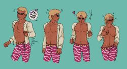 ceramicjunk donquixote_doflamingo embarrassed female gender_transformation male mtf_transformation one_piece rule_63 sex_change transformation transformation_sequence