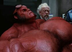 abs biceps body_hair bodybuilder hellboy hellboy_(series) hyper_muscles male male_focus male_only muscle muscles muscular muscular_arms muscular_ass muscular_back muscular_legs muscular_male muscular_thighs nipples nude pecs remert veins