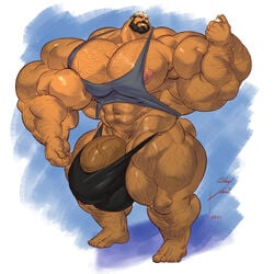 abs biceps bluekumabox bodybuilder human human_only hyper hyper_balls hyper_genitalia hyper_muscles hyper_penis hyper_testicles male male_focus male_only muscle muscles muscular muscular_arms muscular_ass muscular_back muscular_legs muscular_male muscular_thighs nipples pecs veins veiny_penis