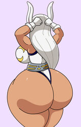 1girls arms_behind_head ass bare_ass bare_legs behind_view big_ass big_breasts breasts bubble_butt bunny_ears daisy-pink71 fat_ass female female_focus female_only huge_ass hyper hyper_ass massive_ass miruko my_hero_academia revealing_clothes round_ass rumi_usagiyama sideboob tan_skin thick_ass thick_thighs tight_clothing white_hair wide_hips