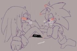 anal anal_sex anthro dildo double_anal double_dildo double_penetration duo knuckles_the_echidna male male/male onechan penetration sega sex_toy sonic_(series) sonic_the_hedgehog sonic_the_hedgehog_(series) sonknux submissive submissive_anthro submissive_male