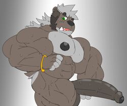 abs balls biceps bodybuilder furry furry_only hyper hyper_balls hyper_genitalia hyper_muscles hyper_penis hyper_testicles male male_focus male_only muscles muscular muscular_arms muscular_ass muscular_back muscular_legs muscular_male muscular_thighs nipples pecs penis terryignis testicles veins veiny_penis