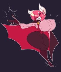 1girls anthro bat big_ass big_breasts cape cute ears_up o_n3il oc thick_thighs vampire