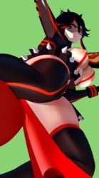 eathanontitan female kill_la_kill matoi_ryuuko nipples thick_thighs