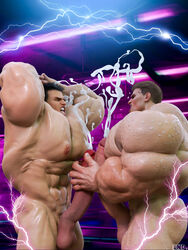 3d7fantasy 3d_(artwork) abs biceps bodybuilder cum cum_on_body cum_on_lower_body cum_on_muscles cum_on_penis cum_on_self cum_on_upper_body cumming cumshot gay gay_sex growthcomics hyper hyper_balls hyper_genitalia hyper_muscles hyper_penis hyper_testicles male male_focus male_only muscle muscles muscular muscular_arms muscular_ass muscular_back muscular_legs muscular_male muscular_thighs nipples pecs veins veiny_penis