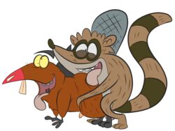 absurd_res anal anal_sex beaver cartoon_network daggett_beaver derp_eyes doggy_style duo from_behind_position gay hi_res male male/male mammal nickelodeon penetration procyonid r4c00n raccoon regular_show rigby_(regular_show) rodent sex simple_background the_angry_beavers tongue tongue_out white_background