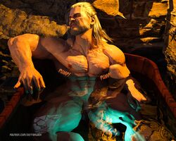 1boy 3d7fantasy 3d_(artwork) abs bath bathing biceps bodybuilder cum cum_on_body cum_on_lower_body cum_on_muscles cum_on_penis cum_on_self cum_on_upper_body cumming cumshot gay_sex geralt_of_rivia growthcomics hyper hyper_balls hyper_genitalia hyper_muscles hyper_penis hyper_testicles male male_focus male_only muscle muscles muscular muscular_arms muscular_ass muscular_back muscular_legs muscular_male muscular_thighs nipples pecs solo the_witcher the_witcher_(series) the_witcher_3:_wild_hunt veins veiny_penis white_male