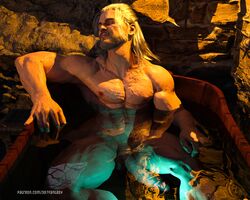 1boy 3d7fantasy 3d_(artwork) abs bath bathing biceps bodybuilder cum cum_on_body cum_on_lower_body cum_on_muscles cum_on_penis cum_on_self cum_on_upper_body cumming cumshot gay_sex geralt_of_rivia growthcomics hyper hyper_balls hyper_genitalia hyper_muscles hyper_penis hyper_testicles male male_focus male_only muscle muscles muscular muscular_arms muscular_ass muscular_back muscular_legs muscular_male muscular_thighs nipples pecs solo the_witcher the_witcher_(series) the_witcher_3:_wild_hunt veins veiny_penis white_male