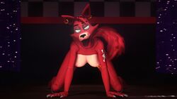 3d falko3458 five_nights_at_freddy's fnaf foxy_(fnaf) red_hair tagme white_eyes