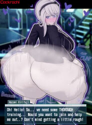 1girls asking_for_it asking_for_sex ass ass_clapping ass_crack ass_focus ass_ripples ass_shake ass_waves asscheeks big_ass big_booty big_breasts big_butt big_hips blonde_female blonde_hair blush blushing_at_viewer breasts clapping_ass clapping_butt clapping_cheeks clothed clothed_female cockrochi cute dat_ass dialog dialogue dialogue_box fat_ass fat_butt female fully_clothed huge_ass huge_breasts hyper hyper_ass light-skinned_female light_skin looking_at_viewer looking_back massive_ass no_panties no_underwear pale-skinned_female pale_skin purple_eyes self_upload shaking shaking_ass sideboob solo solo_female talking talking_to_viewer text text_box thick_ass thick_thighs twerk twerking twerking_at_viewer wide_hips wide_thighs heart heart-shaped_pupils hearts kirifuji_nozomi the_hundred_line_-last_defense_academy- topwear topwear_only bottomless bottom_heavy jacket