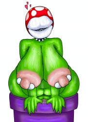 self_upload ocinico 2d 2d_(artwork) 2d_artwork white_background super_mario_bros. mario_(series) piranha_plant piranha_plant_girl plant plantigrade plant_girl plant_humanoid spiked_collar nipple_piercing pipe big_lips no_eyes spiked_teeth sharp_teeth heart hearts_around_head coming_out_of_pipe arms_stretched stuck_in_pipe huge_lips leaf_hands 1girls 1girl 1female solo solo_focus solo_female looking_at_viewer seductive_look green_skin green_body naked naked_female big_breasts big_ass big_penis big_thighs big_nipples big_belly big_areola big_boobs thick_thighs thick belly_button pussy pussy_juice pubes armpit_hair sweat sweatdrop sweating freckles_on_breasts breasts ass boobs butt nipples puffy_nipples areolae pink_nipples facing_forward