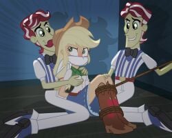 1girls 2boys 2boys1girl 2d 2male accurate_art_style action_lines angry angry_expression angry_face applejack_(mlp) blush bondage bound bound_arms bound_legs breast_grab breasts brothers cloth_gag cloth_over_mouth clothed clothing embarrassed equestria_girls evil_grin evil_smile female femsub flam_(mlp) flim_(mlp) gag gagged groping held_down kidnapped kidnapped_female kidnapped_girl kidnapping male maledom molestation my_little_pony my_little_pony_equestria_girls older_male older_male_and_younger_female on_floor on_the_floor radiantrealm tied_up