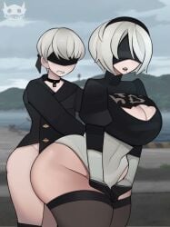 1boy 1girls anal anal_sex android animated arms_around_partner arms_around_waist ass asscheeks backshots balls big_ass black_blindfold black_hairband blindfold bob_cut breasts butt buttcheeks cleavage clothed_sex cowgirl_position cum cum_in_ass ejaculation ejaculation_in_ass female femboy femboy_on_female from_behind from_behind_position gdblight hairband large_breasts leotard leotard_aside light-skinned_female light-skinned_male light_skin longer_than_one_minute male mole_on_ass mole_under_eye mole_under_mouth nier:_automata opennsfwsp qpafterhoursch sex sex_from_behind short_hair sound straight straight_sex sweat sweatdrop tagme testicles thick thick_thighs thighhighs video voice_acted white_hair yorha_2b yorha_9s