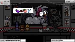 1girl 1girls 1robot 1robot_girl 2d 2d_(artwork) 2d_artwork accurate_art_style animatronic ass ass_bigger_than_head ass_focus ass_up beak bird bird_girl boy_saltiest breasts breasts_out butt butt_focus buttocks eggplant eggplant_emoji five_nights_at_freddy's five_nights_at_freddy's:_security_breach five_nights_at_frickbears five_nights_at_frickbears_3 fnaf glamrock_chica glamrock_chica_(fnaf) heart heart-shaped_pupils heart_eyes heart_symbol patreon peach peach_emoji presenting presenting_ass presenting_hindquarters presenting_pussy rear rear_focus rear_view robot robot_girl robot_humanoid solo tail text_bubble twitter x_(social_media)