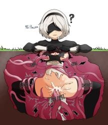 1female 1girls 2b_(nier:automata) absurd_res absurd_resolution absurdres alternate_version_available anal anal_sex android android_girl angry anime anime_style artist_logo artist_name artist_signature beauty_mark blindfold blindfolded blindfolded_female breast clothed clothed_female clothed_sex confused confused_expression confused_face confused_look covered_in_slime covered_nipples cum cum_in_pussy cum_inside delayed_orgasm delayed_reaction exposed_breasts female female_penetrated forced_impregnation fucked functionally_naked functionally_nude functionally_nude_female gloves gloves_on grabbing grabbing_breasts grabbing_legs high_quality high_resolution highres humiliated humiliation impregnation impregnation_attempt lips lipstick long_sleeves milk milking milking_breasts milking_tentacles mocking monster monster_on_female monster_sex multiple_tentacles nier nier:_automata nier_(series) nier_automata onomatopoeia orgasm question_mark questionable_consent rendered restrained restrained_arms restrained_by_tentacles restraints ripped_bodysuit ripped_clothes ripped_clothing ripped_pants ripped_shorts sensory_deprivation shaking shaking_lines shaking_orgasm short_hair simultaneous simultaneous_orgasms sole_female sound_effects sounds squeezing_breast squeezing_breasts startraveler stuck stuck_in_floor sucking_nipples sweat sweatdrop sweating sweaty sweaty_body sweaty_breasts tentacle tentacle_cum tentacle_ejaculation tentacle_in_ass tentacle_in_pussy tentacle_penetration tentacle_pit tentacle_sex tentacles tentacles_around_legs tentacles_everywhere thick_hips thick_legs thick_thighs thigh_boots thigh_highs thighhighs thighs tremble_lines tremble_spikes trembling trembling_for_pleasure trembling_pleasure trembling_spikes trying_to_break_free trying_to_escape trying_to_leave unaware unaware_sex unawareacles vaginal vaginal_penetration vaginal_sex white_hair yorha_2b creampie white_background alternate_version_at_source