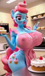 3d_(artwork) ai_generated big_boobs big_breasts big_hips big_thighs boobs breasts cake female female_only friendship_is_magic hips indoors kez-the-jetser mrs._cake_(mlp) my_little_pony pony sexy sexy_boobs sexy_breasts sexy_hips sexy_thighs thighs