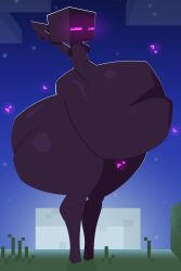 1boy afraart ambiguous_prey ass big_ass big_butt butt curvy dark_skin enderman fake_screenshot fat_ass fat_butt huge_ass huge_butt looking_at_viewer male minecraft mojang moon moonlight night pixel_art purple_eyes thick_ass thick_butt thick_thighs weight_gain what_the_fuck wide_hips