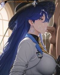 1boy 1girl 1girls adult adult_female ai_generated balls ballsack big_breasts black_gloves black_headwear blowjob blowjob_face blue_hair body boobs breasts bust busty busty_female busty_girl cock cum cum_drip cum_in_mouth cum_on_body cum_on_face cum_on_hair cumdrip deep_throat deepthroat dick dripping dripping_cum earrings facial fellatio female girl gloves hair hair_between_eyes hat indoor indoors jacket jewelry kuro_games large_breasts light-skinned_female light_skin long_hair lucilla_(wuthering_waves) machine_muse male mature mature_body mature_female oral oral_creampie oral_penetration oral_sex penis penis_in_mouth purple_eyes room semen sexy sexy_body sperm sucking sucking_dick sucking_penis testicles tits uncensored upper_body watermark white_jacket wuthering_waves