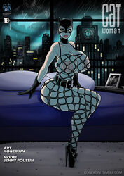 1girls alternate_breast_size batman_(series) belt big_ass big_breasts cat_ears catwoman curvaceous curvy dc dc_comics female female_only fishnets gigantic_breasts gloves gotham_girls green_eyes high_heels hourglass_figure huge_ass huge_breasts kogeikun large_areolae lingerie lipstick mask massive_ass massive_breasts puffy_nipples see-through selina_kyle solo thick_lips thick_thighs voluptuous voluptuous_female