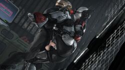 1boy 1boy1girl 1girls 3d armor assaultron crossover fallout fallout_4 female halo_(series) helmet human human_penetrating humanoid leg_grab leg_up male male_human/female_humanoid male_human/female_robot one_leg_up reresfm robot robot_girl sex skin_tight spartan_(halo) stand_and_carry_position standing standing_on_one_leg tagme vaginal_penetration