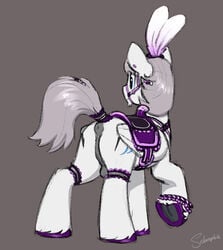 2021 anus ass balls cutie_mark equid equine fan_character genitals grey_background hasbro hi_res male mammal my_little_pony pegasus selenophile signature simple_background solo wings