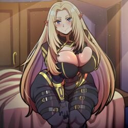1girls ai_generated alpha_(kage_no_jitsuryokusha_ni_naritakute!) alpha_(the_eminence_in_shadow) ass bed bedroom blush blushing blushing_at_viewer breasts cloud115599 curvaceous curvaceous_female curvaceous_figure curvy curvy_body curvy_female curvy_figure curvy_hips elf elf_ears elf_female elf_girl female female_focus female_only huge_breasts indoors kage_no_jitsuryokusha_ni_naritakute! looking_at_viewer novelai seductive_look seductive_smile smile smiling smiling_at_viewer solo solo_female solo_focus the_eminence_in_shadow thick thick_hips thick_legs thick_thighs voluptuous voluptuous_body voluptuous_female wide_hips wide_thighs